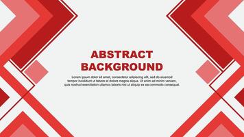 Abstract Red Background Design Template. Abstract Banner Wallpaper Illustration. Abstract Red Banner vector