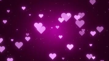 Hearts Background Pink video
