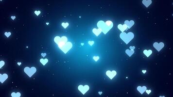 Hearts Background Blue video