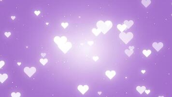 Hearts Background Pale Purple video