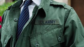 American Vietnam War Veteran's Uniform video