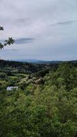 hermosa ladera paisaje con viñedos, agricultura y agricultura fondo, klenice, Croacia, condado hrvatsko Zagorje video