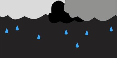 illustration of heavy rain vector