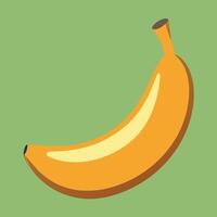 Banana on hand drawn cartoon illustration vector