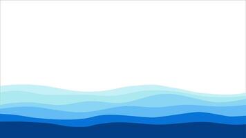 Wave sea . Ocean background vector