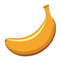 Banana on hand drawn cartoon illustration vector