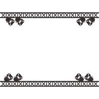 Template of framework with projectors, spot light for lighting, metal frame for stage, scene, concert and entertainment vector