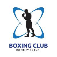 boxeo logo diseño archivo para gráfico diseñador o web desarrollador vector