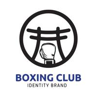 Boxing logo design file for graphic designer or web developer vector