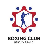 Boxing logo design file for graphic designer or web developer vector