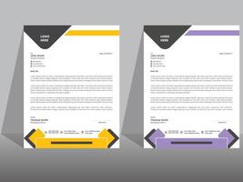 Corporate Modern Company Letterhead Design Template vector