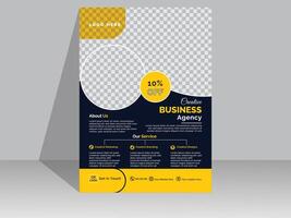 Modern And Creative Corporate Business Flyer Design Template vector