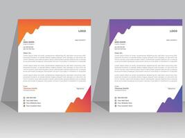 Corporate Modern Company Letterhead Design Template vector