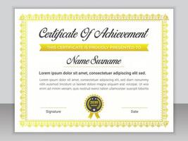 Modern Academic Certificate Design Template vector