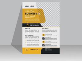 Modern And Creative Corporate Business Flyer Design Template vector