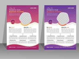 Creative Corporate Business Flyer Design Template vector