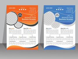 Modern And Creative Corporate Business Flyer Design Template vector