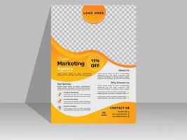 Creative Corporate Business Flyer Design Template vector