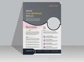 Modern And Creative Corporate Business Flyer Design Template vector