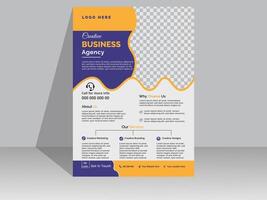 Modern And Creative Corporate Business Flyer Design Template vector