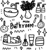 objects in the bathroom element design. vector