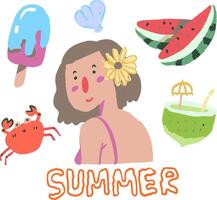 summer element design for templates. vector