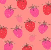 strawberry background design for templates vector