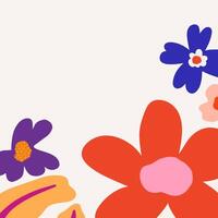 flowers background design for templates. vector