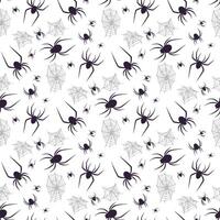 spider seamless pattern vector