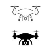 Drone camera product simple icon symbol design vector