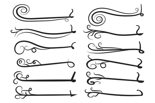 Text Tails swishes Baseball Sign, Typography text elements curly swooshes, Calligraphy Lettering ornaments football or athletics swirl, Highlight underline thick strokes swoops decorative squiggle