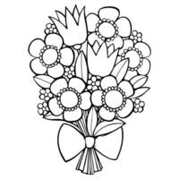 Hand drawn floral illustration vector