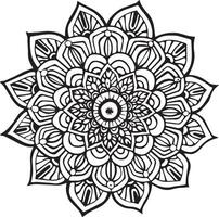 diseño de patrón de mandala sobre fondo blanco vector