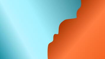 gradient background with cyan and orange color for your design vector