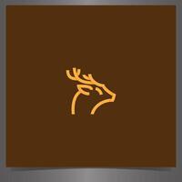 Deer Illustration Logo Design Template vector