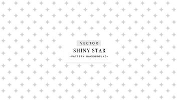 Shiny star seamless pattern background in grey vector