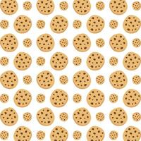 Cookie ideal trendy multicolor repeating pattern illustration background design vector