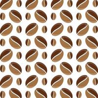 Coffee bean uncommon trendy multicolor repeating pattern illustration background design vector