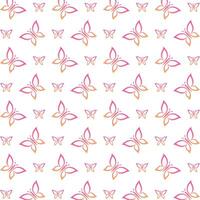 Beauty butterfly wondrous trendy multicolor repeating pattern illustration background design vector