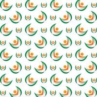 Lotus Flower handy trendy multicolor repeating pattern illustration background design vector