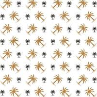 Date palm staggering trendy multicolor repeating pattern illustration background design vector