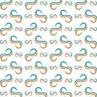 Infinity cunning trendy multicolor repeating pattern illustration background design vector