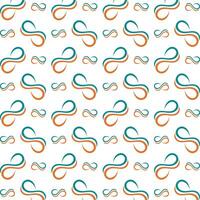 Infinity cunning trendy multicolor repeating pattern illustration background design vector