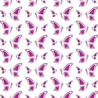 Butterfly ideal trendy multicolor repeating pattern illustration background design vector