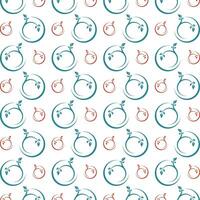 Nature leaf cunning trendy multicolor repeating pattern illustration background design vector
