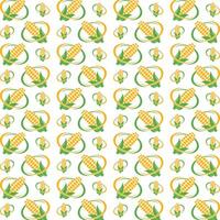 Corn wondrous trendy multicolor repeating pattern illustration background design vector