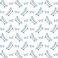 Bathtub uncommon trendy multicolor repeating pattern illustration background design vector