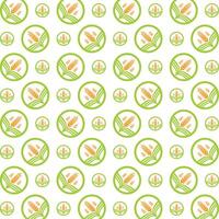 Agriculture usable trendy multicolor repeating pattern illustration background design vector