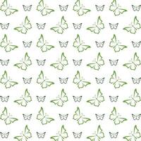 Butterfly beauty usable trendy multicolor repeating pattern illustration background design vector