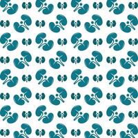 Health kidney wondrous trendy multicolor repeating pattern illustration background design vector